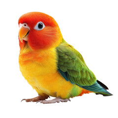 Colorful Parrot Bird on transparent background