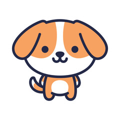 Adorable Cartoon Dog Illustration