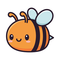 Adorable Cartoon Bee Illustration