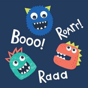 cute cartoon mosters