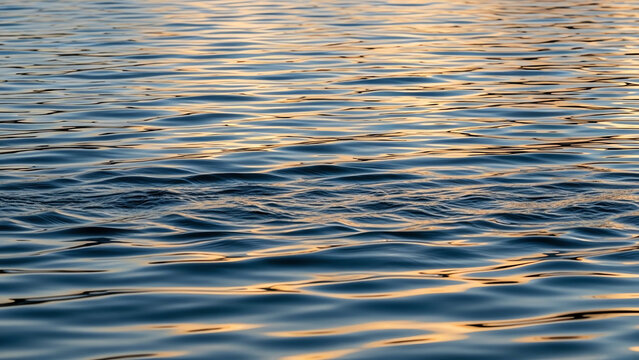 Calm Water Ripples at Sunset