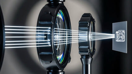 Camera Lens Data Projector