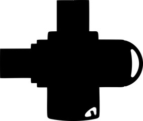 Black Plug with Handle.