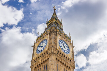 Elizabeth Tower Big Ben Landmark in London, England