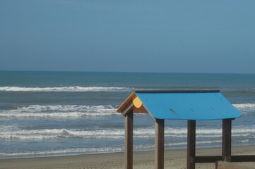 lifeguard hut on the beach