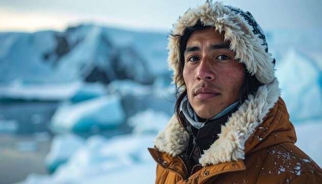 portrait of people in winter