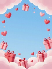 gift box with hearts