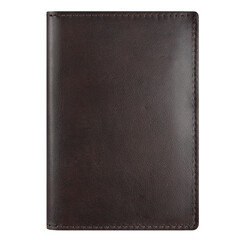 Genuine leather document case on a transparent background
