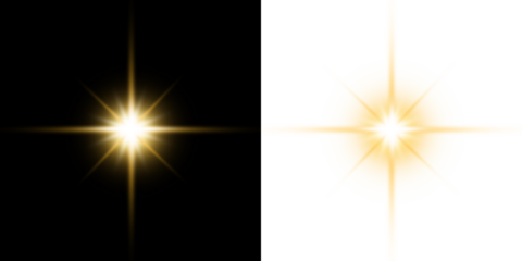 Golden Glow Lens Flare Effect Light PNG Overlay