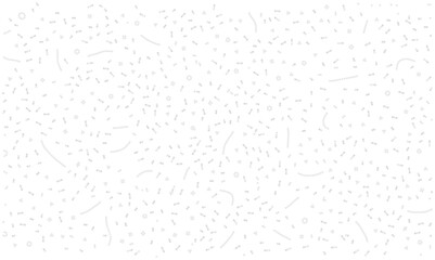 Abstract vector pattern with scattered light grey dots and small floral elements on white. Subtle geometric texture for fabric wallpaper or packaging. Elegant decorative confetti print illustration. © Imaster