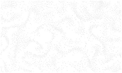 Subtle abstract digital pattern vector featuring tiny light gray particles flowing organically across a clean white background. This delicate visual texture is ideal for modern technology, data, or