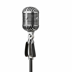 microphone on white background