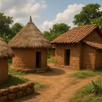 Reflects traditional and indigenous building practices using loc