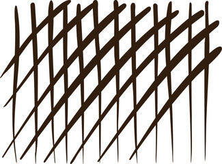 Abstract Dark Brown Diagonal Lines Pattern On White Background
