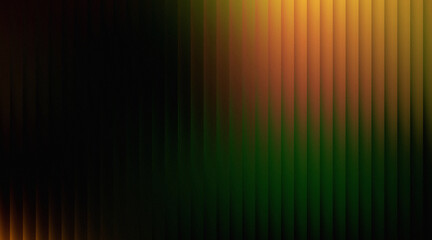 Dynamic abstract background with vertical textured lines transitioning from dark to vibrant green and amber hues