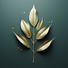 Piantina su sfondo verde.