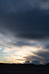 Obraz premium Autumn sunset at Lossiemouth-Scotland.