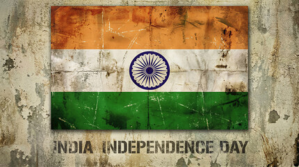 Celebrating india independence day historic event artistic image urban background vibrant colors national pride