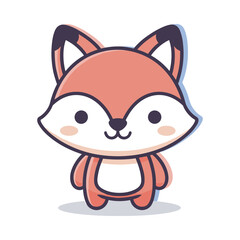 Adorable Cartoon Fox Illustration
