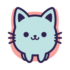 Adorable Cartoon Cat Illustration
