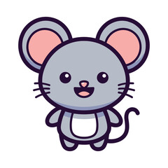 Fototapeta premium Adorable Cartoon Mouse Illustration