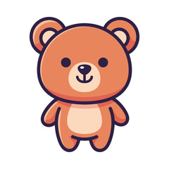 Fototapeta premium Adorable Cartoon Bear Illustration