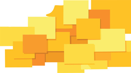 A vector illustration featuring an abstract, conceptual background of rectangles in varying yellow hues, with a halftone effect and color palette