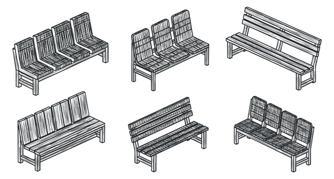 Bench Lineart
