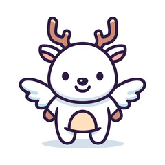 Adorable Cartoon Deer Character Illustration