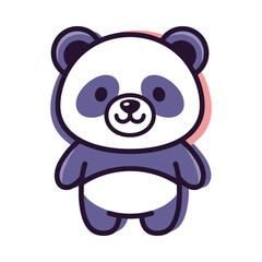 Adorable Cartoon Panda Illustration