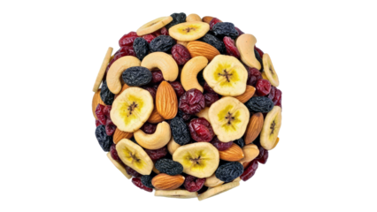 Mixed Dried Banana Slices Cashews Almonds Cranberries Trail Mix Snack.png