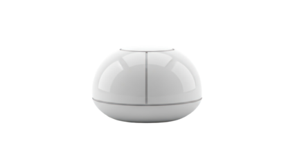 Modern White Sphere Gadget isolated on transparent background