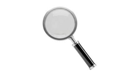 Magnifying Glass with Black Handle