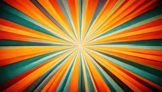 Vibrant Burst of Colors - A Dynamic Abstract Design with Radial Lines and Striking Hues.