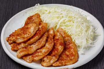 豚ロースの味噌ダレ焼き