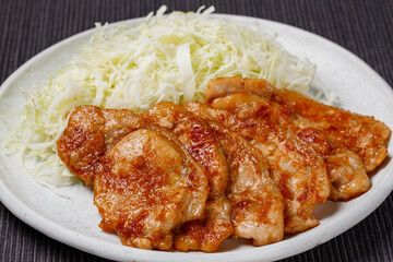 豚ロースの味噌ダレ焼き