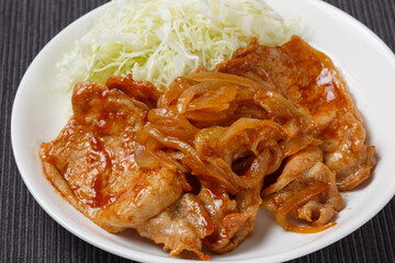 豚ロースの味噌ダレ焼き