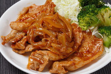 豚ロースの味噌ダレ焼き