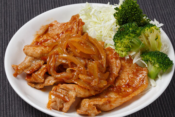 豚ロースの味噌ダレ焼き