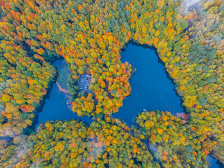 Autumn scenery in Yedig&ouml;ller, reflections and the waltz of colors in nature