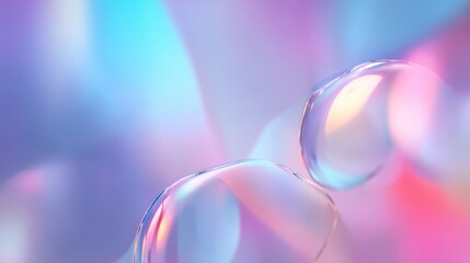 Abstract colorful bubbles closeup background