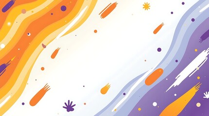 Abstract Swirls and Splashes Background Design.