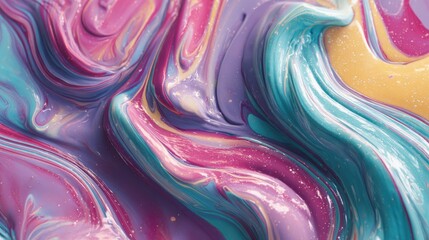 Colorful Abstract Fluid Art Texture Background