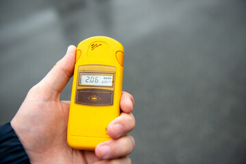 Device Measuring Radiation Levels