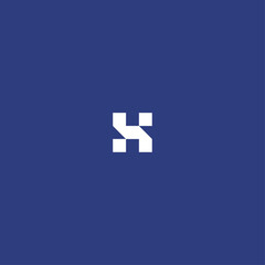 Letter H logo icon flat vector design