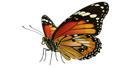 Fototapeta premium Monarch Butterfly isolated on transparent background