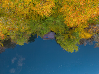 Autumn scenery in Yedig&ouml;ller, reflections and the waltz of colors in nature