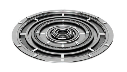 Futuristic Circular UI Element isolated on transparent background
