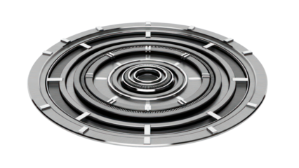 Futuristic Circular UI Element isolated on transparent background