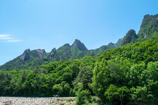 한국여행, 강원도 속초 내설악 계곡 풍경, 
Korea travel, Naeseorak valley scenery in Sokcho, Gangwon-do